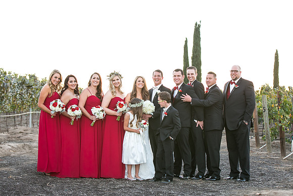 Beautiful wedding at Wiens Family Cellars Temecula Winery - Sarah & Shawn