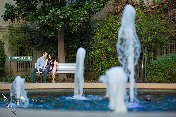 Engagement Photo at University of La Verne, Pamona, California by Temecula Wedding Photographer