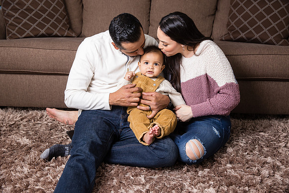 Three generations family photo in Riverside, California, Mariana's Family-71