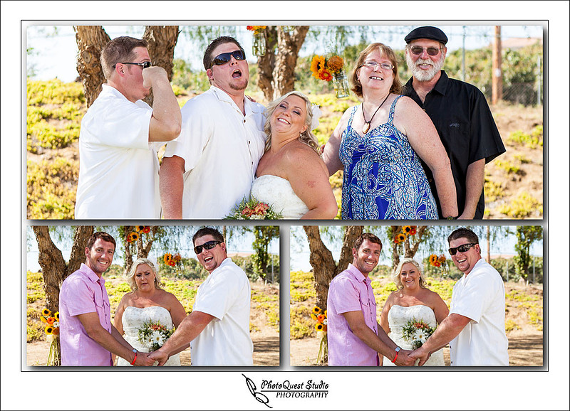 Happy Moment at DIY Backyard wedding in Escondido, San Diego by Temecula Wedding Photographer of PhotoQuest Studio | Photography - Locate in Menifee and serving both N&S California
