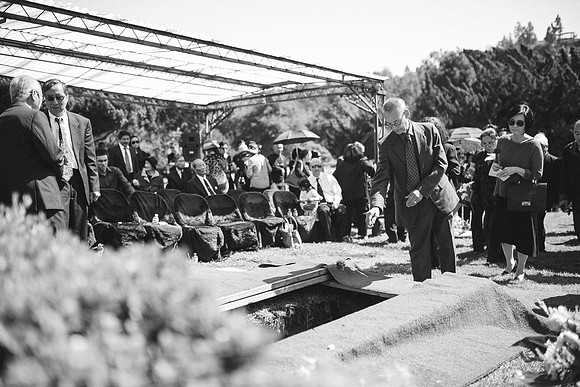 TL's Mom Funeral - B&W-255