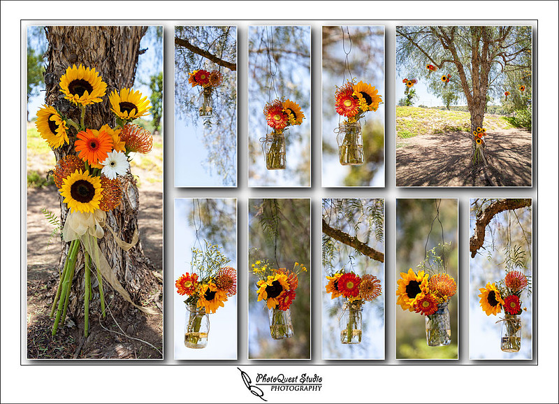 Wedding Flowers at DIY Backyard wedding in Escondido, San Diego by Temecula Wedding Photographer of PhotoQuest Studio | Photography - Locate in Menifee and serving both N&S California
