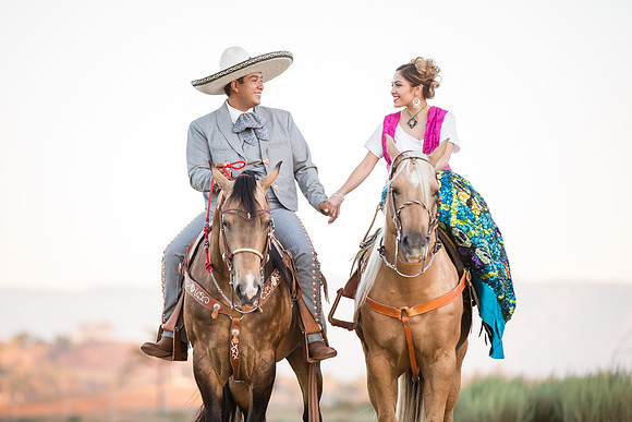 Engagement Photo by Menifee, Temecula, Fallbrook Wedding Photographer at Rancho R Los Agaves, Alfi and Angel