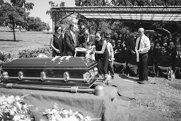 TL's Mom Funeral - B&W-224