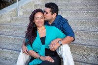 San Diego Convention Center, Gaslamp District , Downtown Engagement Photo - Synthia & Mike
