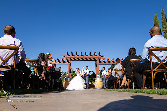 Wedding photo at Wiens Winery by Temecula wedding photographer of Photoquest Studio, Samantha & Joe (26)