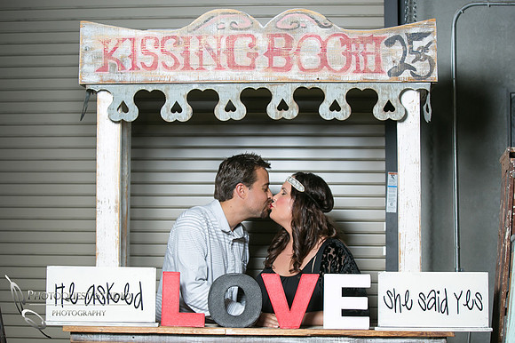 Engagement photo at Madam Palooza Vintage Rentals by Temecula Wedding Photographers