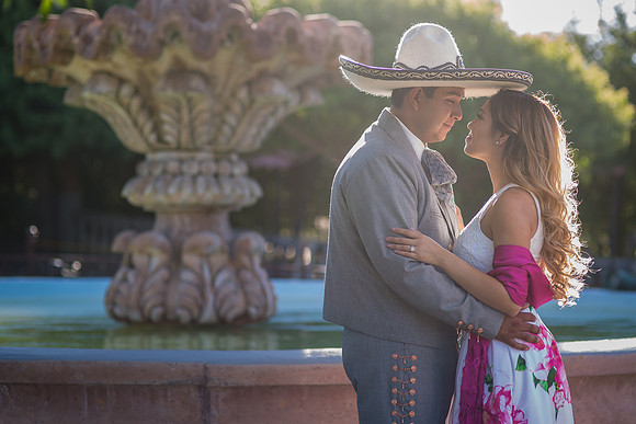 Engagement Photo by Menifee, Temecula, Fallbrook Wedding Photographer at Rancho R Los Agaves, Alfi and Angel
