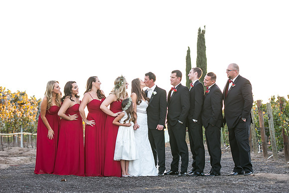 Beautiful wedding at Wiens Family Cellars Temecula Winery - Sarah & Shawn