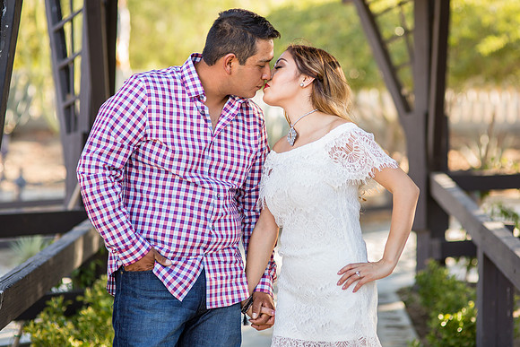 Engagement Photo by Menifee, Temecula, Fallbrook Wedding Photographer at Rancho R Los Agaves, Alfi and Angel