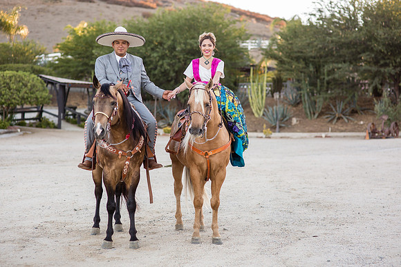 Engagement Photo by Menifee, Temecula, Fallbrook Wedding Photographer at Rancho R Los Agaves, Alfi and Angel