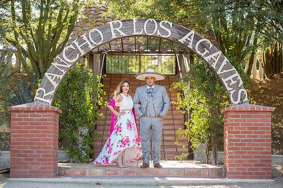Engagement Photo by Menifee, Temecula, Fallbrook Wedding Photographer at Rancho R Los Agaves, Alfi and Angel