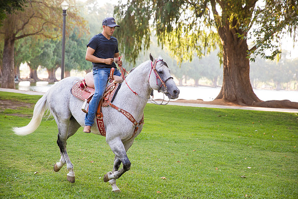 Wedding Photographer in Temecula, Engagement Photo with beautiful Couple and Horses in Riverside, California - Mayra and Juan