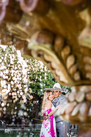 Engagement Photo by Menifee, Temecula, Fallbrook Wedding Photographer at Rancho R Los Agaves, Alfi and Angel