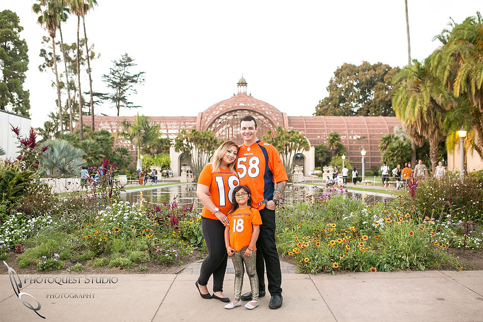Bronco engagement photo at Balboa Park, San Diego by Temecula, San Diego Wedding Photographer