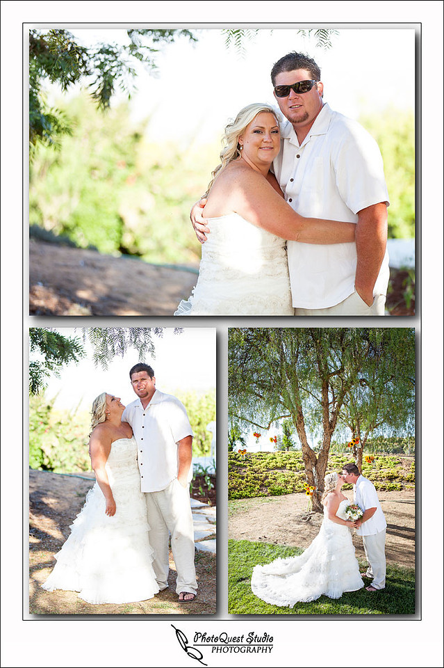 Bride and Groom Romantic photos at DIY Backyard wedding in Escondido, San Diego by Temecula Wedding Photographer of PhotoQuest Studio | Photography - Locate in Menifee and serving both N&S California