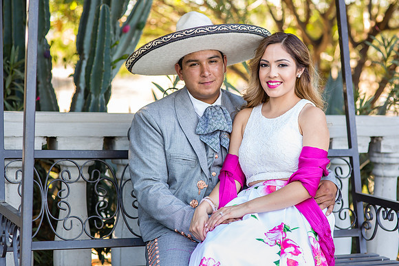 Engagement Photo by Menifee, Temecula, Fallbrook Wedding Photographer at Rancho R Los Agaves, Alfi and Angel