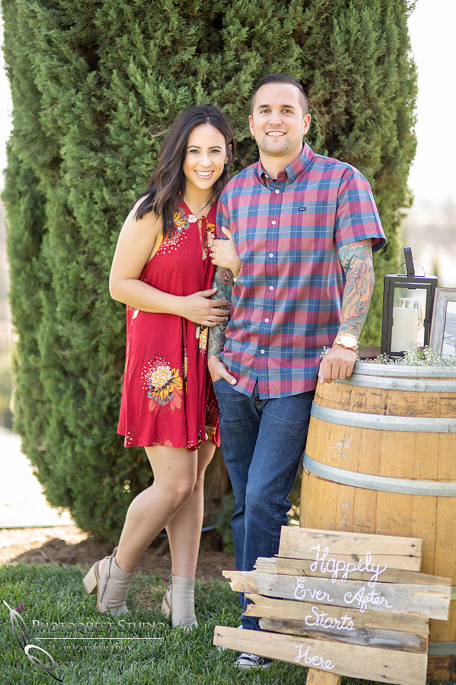Surprise Proposal at Callaway, Temecula Winery by Wedding Photographer of Photoquest Studio - Tim & Megan