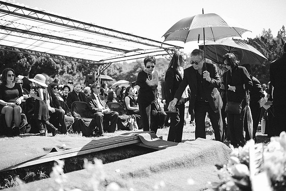 TL's Mom Funeral - B&W-247