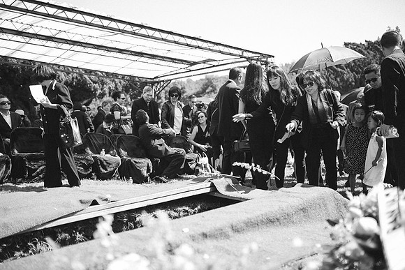 TL's Mom Funeral - B&W-249