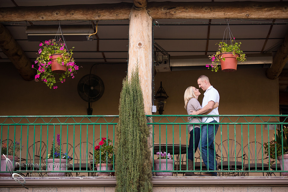 The proposal spot at Engagement photo at South Coast Winery, California by Temecula Wedding Photographers