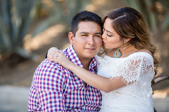 Engagement Photo by Menifee, Temecula, Fallbrook Wedding Photographer at Rancho R Los Agaves, Alfi and Angel