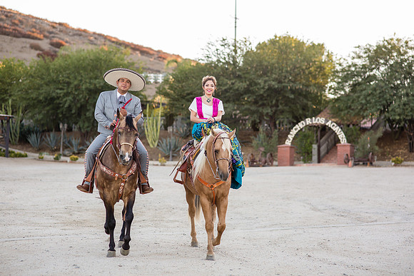 Engagement Photo by Menifee, Temecula, Fallbrook Wedding Photographer at Rancho R Los Agaves, Alfi and Angel