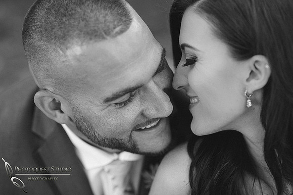 Cute couple at Lake Oak Meadows, Temecula Winery by wedding Photographer of Photoquest Studio