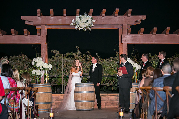 Beautiful wedding at Wiens Family Cellars Temecula Winery - Sarah & Shawn