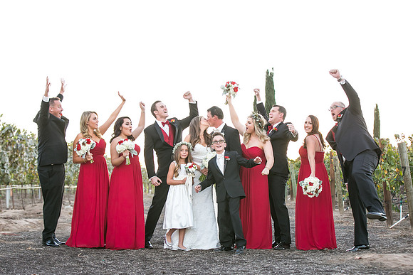 Beautiful wedding at Wiens Family Cellars Temecula Winery - Sarah & Shawn