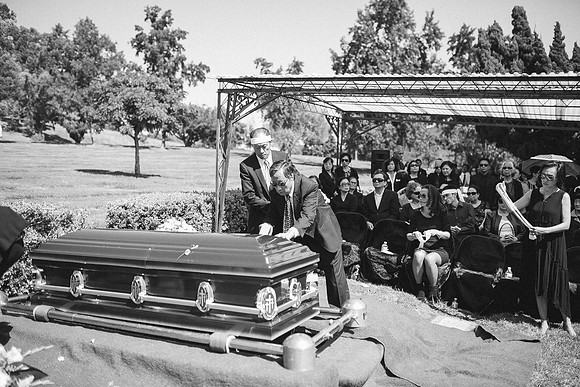 TL's Mom Funeral - B&W-221