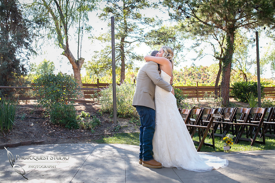 first look sweet moment by Temecula Wedding Photographer