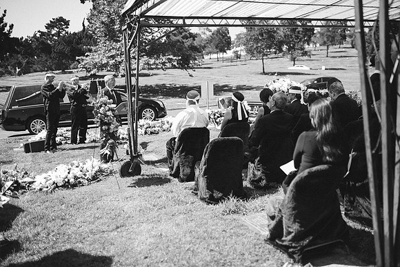 TL's Mom Funeral - B&W-204