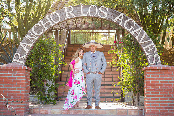 Engagement Photo by Menifee, Wedding Photographer at Rancho R Los Agaves, Alfi and Angel