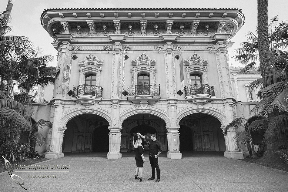Dancing at Balboa Park, San Diego documented by Temecula, San Diego Wedding Photographer