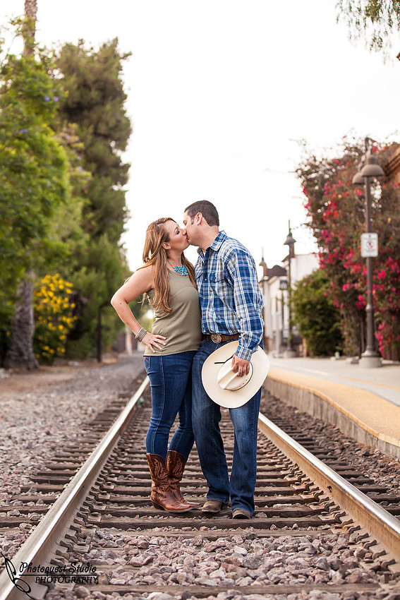 Mission San Juan Capistrano Engagement Photos by Temecula Wedding Photographer - Longshadow Ranch Winery Wedding