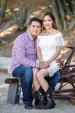 Engagement Photo by Menifee, Temecula, Fallbrook Wedding Photographer at Rancho R Los Agaves, Alfi and Angel