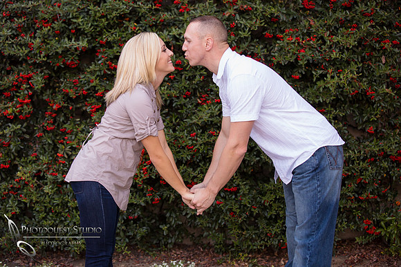 Engagement photo at South Coast Winery, California by Temecula Wedding Photography