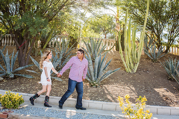 Engagement Photo by Menifee, Temecula, Fallbrook Wedding Photographer at Rancho R Los Agaves, Alfi and Angel