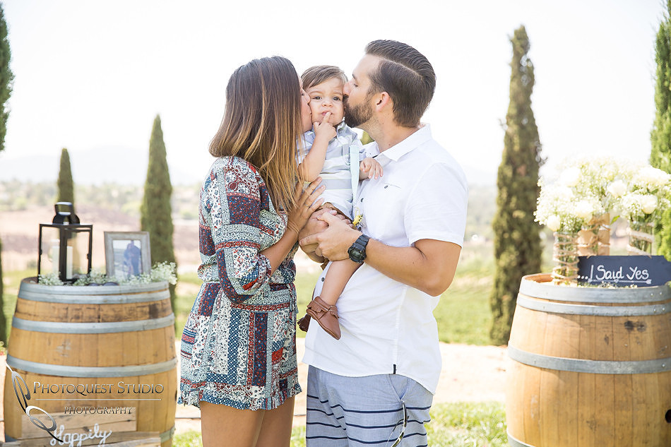 Surprise Proposal at Callaway, Temecula Winery by Wedding Photographer of Photoquest Studio - Tim & Megan