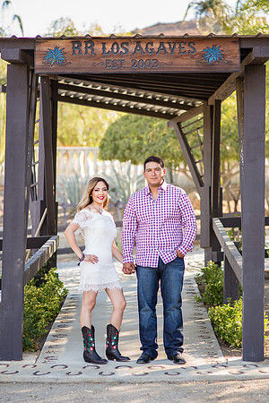 Engagement Photo by Menifee, Temecula, Fallbrook Wedding Photographer at Rancho R Los Agaves, Alfi and Angel