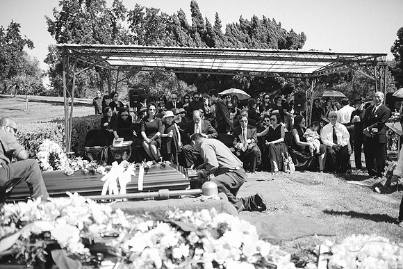 TL's Mom Funeral - B&W-233