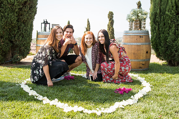Surprise Proposal at Callaway, Temecula Winery by Wedding Photographer of Photoquest Studio - Tim & Megan