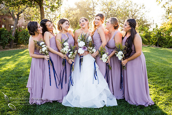 Beautiful Gals Wedding photo at Wiens Winery by Temecula wedding photographer
