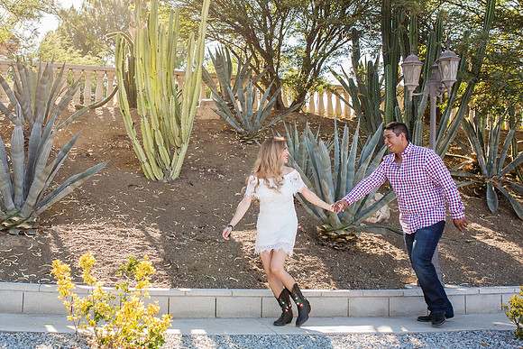Engagement Photo by Menifee, Temecula, Fallbrook Wedding Photographer at Rancho R Los Agaves, Alfi and Angel