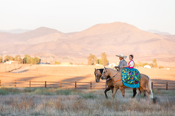 Engagement Photo by Menifee, Temecula, Fallbrook Wedding Photographer at Rancho R Los Agaves, Alfi and Angel