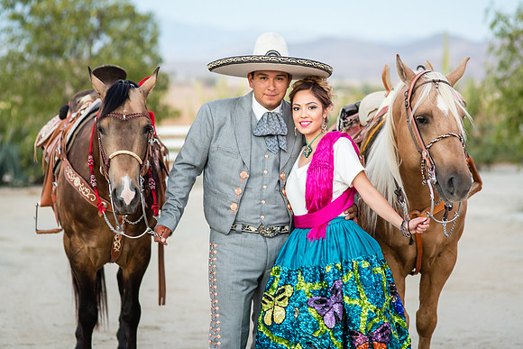 Engagement Photo by Menifee, Temecula, Fallbrook Wedding Photographer at Rancho R Los Agaves, Alfi and Angel