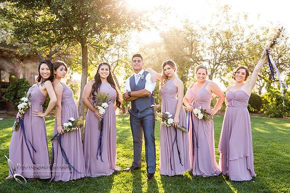 Wedding gang at Wiens Winery by Temecula wedding photographer