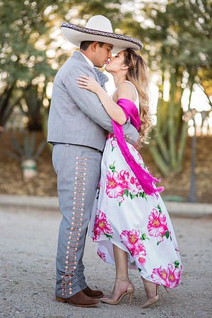 Engagement Photo by Menifee, Temecula, Fallbrook Wedding Photographer at Rancho R Los Agaves, Alfi and Angel