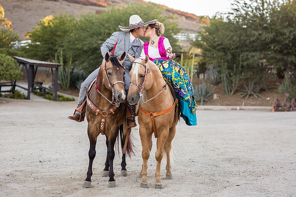 Engagement Photo by Menifee, Temecula, Fallbrook Wedding Photographer at Rancho R Los Agaves, Alfi and Angel